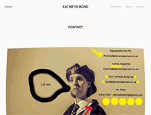 Tablet Screenshot of kathrynbond.com